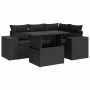 Set de muebles de jardín 5 pzas y cojines ratán sintético negro | Foro24|Onlineshop| Casa, Jardín y Más Foro24.es