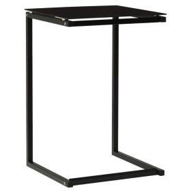 Black tempered glass side table 40x40x60 cm by vidaXL, Side tables - Ref: Foro24-322784, Price: 43,73 €, Discount: %