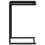 Black tempered glass side table 40x40x60 cm by vidaXL, Side tables - Ref: Foro24-322784, Price: 43,73 €, Discount: %