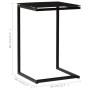 Black tempered glass side table 40x40x60 cm by vidaXL, Side tables - Ref: Foro24-322784, Price: 43,73 €, Discount: %