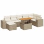 Set de sofás de jardín y cojines 8 piezas ratán sintético beige de , Conjuntos de jardín - Ref: Foro24-3327404, Precio: 757,2...