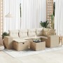 Set sofás de jardín 7 piezas y cojines ratán sintético beige | Foro24|Onlineshop| Casa, Jardín y Más Foro24.es