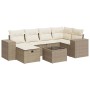 Set sofás de jardín 7 piezas y cojines ratán sintético beige de , Conjuntos de jardín - Ref: Foro24-3325694, Precio: 574,54 €...