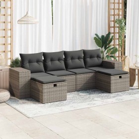 Comprar Set de muebles de jardín 6 pzas y cojines