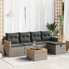 Comprar Set de muebles de jardín 6 pzas y cojines