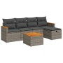 Set de muebles de jardín 6 pzas y cojines ratán sintético gris | Foro24|Onlineshop| Casa, Jardín y Más Foro24.es