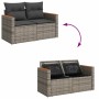 Set de sofás de jardín 7 pzas con cojines ratán sintético gris | Foro24|Onlineshop| Casa, Jardín y Más Foro24.es