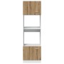 Armario microondas madera ingeniería roble artisan 60x57x207 cm de , Armarios de cocina - Ref: Foro24-856129, Precio: 181,19 ...