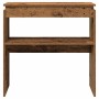 Mesa consola madera de ingeniería envejecida 80x30x80 cm de , Mesas auxiliares - Ref: Foro24-856624, Precio: 49,99 €, Descuen...