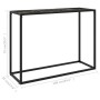 Mesa consola vidrio templado negro 100x35x75 cm de vidaXL, Mesas auxiliares - Ref: Foro24-322814, Precio: 63,83 €, Descuento: %