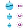 Bolas de Navidad 100 unidades turquesa Ø3/4/6 cm by , Festive decorations - Ref: Foro24-4100010, Price: 23,79 €, Discount: %