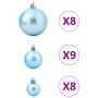 Bolas de Navidad 100 unidades turquesa Ø3/4/6 cm by , Festive decorations - Ref: Foro24-4100010, Price: 23,79 €, Discount: %