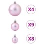 Bolas de Navidad 98 unidades rosa Ø3/4/6 cm de , Adornos festivos - Ref: Foro24-4100012, Precio: 24,42 €, Descuento: %