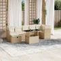 Set de sofás de jardín y cojines 8 piezas ratán sintético beige von , Gartensets - Ref: Foro24-3274668, Preis: 653,65 €, Raba...