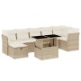 Set de sofás de jardín y cojines 8 piezas ratán sintético beige by , Garden sets - Ref: Foro24-3274668, Price: 653,65 €, Disc...