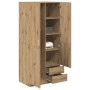 Armario de madera de ingeniería roble artesanal 80x52x180 cm de , Armarios roperos - Ref: Foro24-855887, Precio: 221,83 €, De...