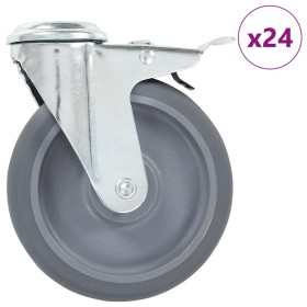 Ruedas giratorias con agujero pasador 24 unidades 125 mm von , Materialhandhabung - Ref: Foro24-277879, Preis: 158,40 €, Raba...