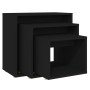 Mesas apilables 3 piezas madera contrachapada negro by , Side tables - Ref: Foro24-808577, Price: 47,88 €, Discount: %