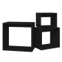 Mesas apilables 3 piezas madera contrachapada negro by , Side tables - Ref: Foro24-808577, Price: 47,88 €, Discount: %