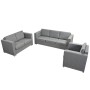 Conjunto de sofás 3 unidades tela gris claro de , Sofás - Ref: Foro24-274213, Precio: 975,54 €, Descuento: %