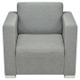 Conjunto de sofás 3 unidades tela gris claro de , Sofás - Ref: Foro24-274213, Precio: 975,54 €, Descuento: %