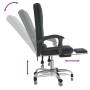 Silla de oficina reclinable con masaje terciopelo negro | Foro24|Onlineshop| Casa, Jardín y Más Foro24.es