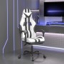 Silla gaming giratoria reposapiés cuero sintético blanco negro von , Gaming-Stühle - Ref: Foro24-349541, Preis: 128,11 €, Rab...