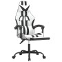 Silla gaming giratoria reposapiés cuero sintético blanco negro von , Gaming-Stühle - Ref: Foro24-349541, Preis: 128,11 €, Rab...