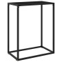 Mesa consola vidrio templado negro 60x35x75 cm de vidaXL, Mesas auxiliares - Ref: Foro24-322804, Precio: 50,41 €, Descuento: %