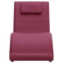 Diván con almohada de cuero sintético color vino tinto de , Divanes - Ref: Foro24-281280, Precio: 203,69 €, Descuento: %