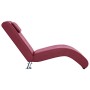 Diván con almohada de cuero sintético color vino tinto de , Divanes - Ref: Foro24-281280, Precio: 203,69 €, Descuento: %