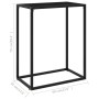 Mesa consola vidrio templado negro 60x35x75 cm de vidaXL, Mesas auxiliares - Ref: Foro24-322804, Precio: 50,41 €, Descuento: %