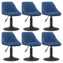 Sillas de comedor giratorias 6 uds terciopelo azul | Foro24|Onlineshop| Casa, Jardín y Más Foro24.es