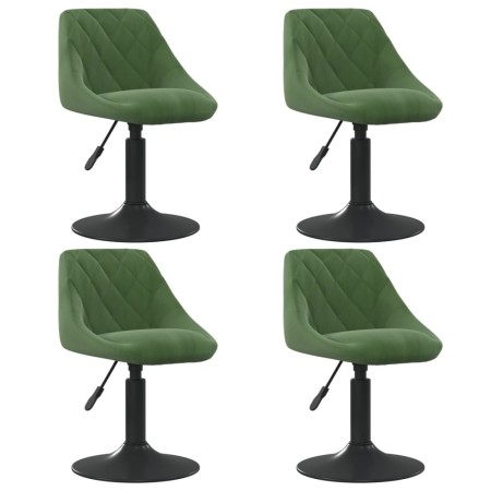 Sillas de comedor giratorias 4 unidades terciopelo verde oscuro | Foro24|Onlineshop| Casa, Jardín y Más Foro24.es