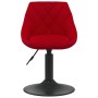 Silla de comedor terciopelo rojo tinto | Foro24|Onlineshop| Casa, Jardín y Más Foro24.es