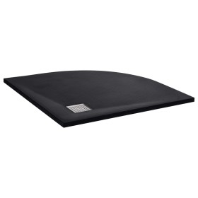 Black SMC shower tray 90x90 cm by vidaXL, Shower trays - Ref: Foro24-146527, Price: 173,22 €, Discount: %