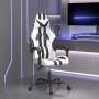 Silla gaming cuero sintético blanco y negro de , Sillones para videojuegos - Ref: Foro24-3143828, Precio: 134,65 €, Descuento: %