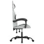 Synthetic leather gaming chair in black and white by , Gaming chairs - Ref: Foro24-3143828, Price: 134,65 €, Discount: %