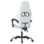 Silla gaming cuero sintético blanco y negro de , Sillones para videojuegos - Ref: Foro24-3143828, Precio: 134,65 €, Descuento: %