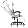 Silla gaming cuero sintético blanco y negro de , Sillones para videojuegos - Ref: Foro24-3143828, Precio: 134,65 €, Descuento: %