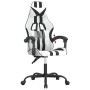 Silla gaming cuero sintético blanco y negro de , Sillones para videojuegos - Ref: Foro24-3143828, Precio: 134,65 €, Descuento: %