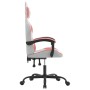 White and pink synthetic leather gaming chair by , Gaming chairs - Ref: Foro24-3143875, Price: 117,99 €, Discount: %