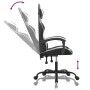 Silla gaming cuero sintético negro y blanco de , Sillones para videojuegos - Ref: Foro24-3143823, Precio: 127,96 €, Descuento: %