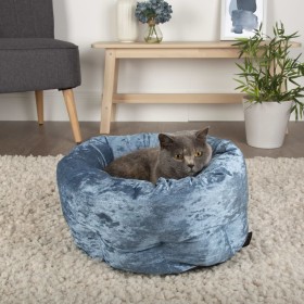 Scruffs Blue Velvet Pet Bed by Scruffs, Cat beds - Ref: Foro24-433311, Price: 43,99 €, Discount: %