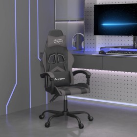 Silla gaming cuero sintético negro y gris de , Sillones para videojuegos - Ref: Foro24-3143894, Precio: 117,94 €, Descuento: %