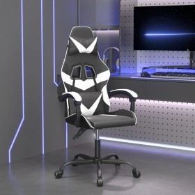 Silla gaming giratoria cuero sintético negro y blanco de , Sillones para videojuegos - Ref: Foro24-349548, Precio: 116,29 €, ...