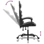 Black and white synthetic leather swivel gaming chair | Foro24|Onlineshop| Casa, Jardín y Más Foro24.es