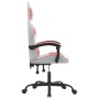 Silla gaming giratoria cuero sintético blanco y rosa de , Sillones para videojuegos - Ref: Foro24-349576, Precio: 117,99 €, D...