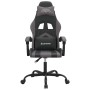 Silla gaming giratoria cuero sintético negro y gris de , Sillones para videojuegos - Ref: Foro24-349595, Precio: 117,94 €, De...