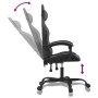 Silla gaming giratoria cuero sintético negro y gris de , Sillones para videojuegos - Ref: Foro24-349595, Precio: 117,94 €, De...